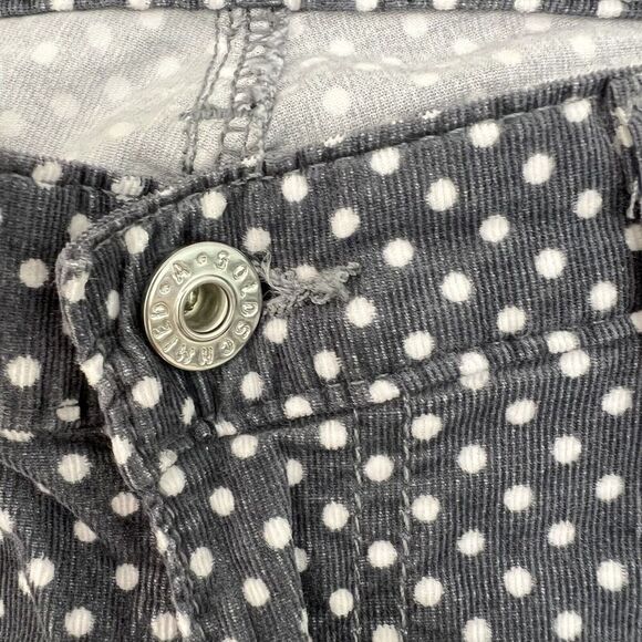 Adriano Goldschmied Jeans Women 28R Stevie Ankle Slim Straight Gray Pin Dot - Picture 3 of 13